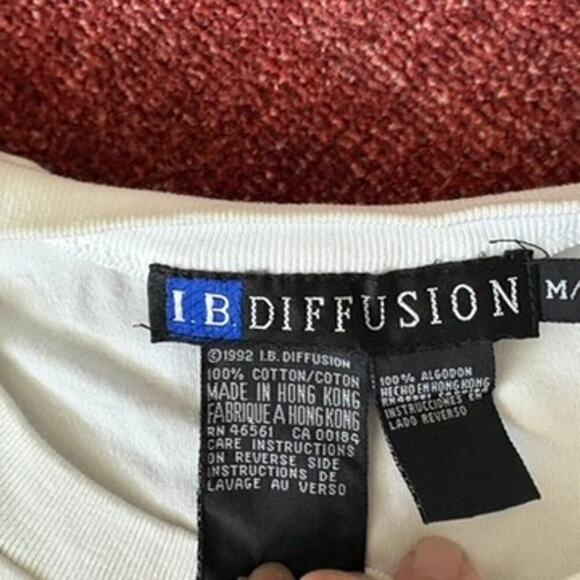 Vintage IB Diffusion Flamingo Tee 80s Tropical Size M 1992 - Picture 2 of 4